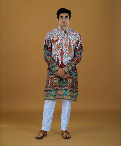Kvach Rangmahal Heritage Kurta