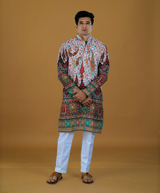 Kvach Rangmahal Heritage Kurta