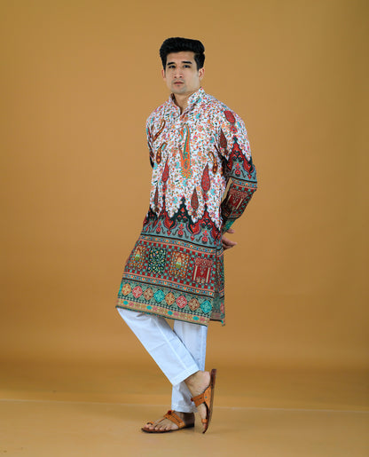 Kvach Rangmahal Heritage Kurta