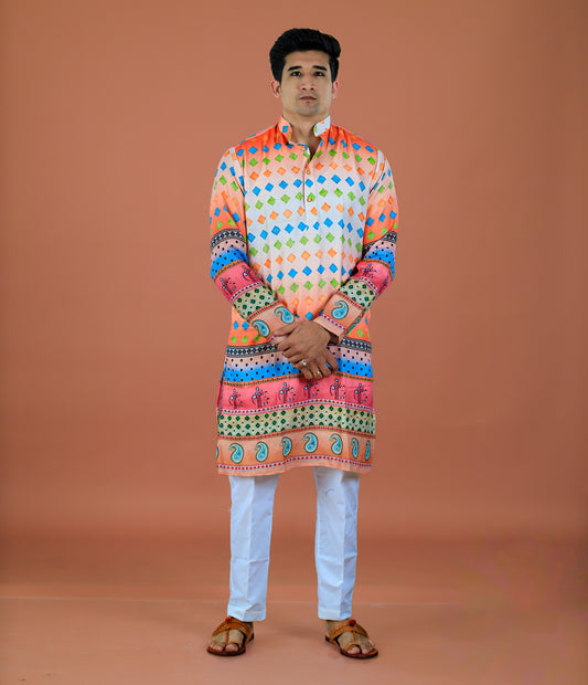 Kvach Utsav Rang Heritage Kurta