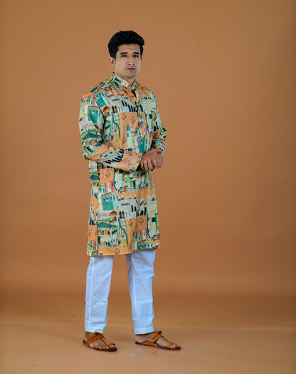 Kvach Shehernama Heritage Kurta