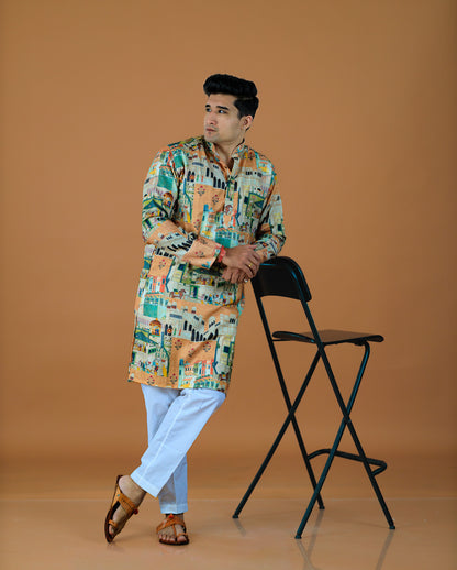 Kvach Shehernama Heritage Kurta