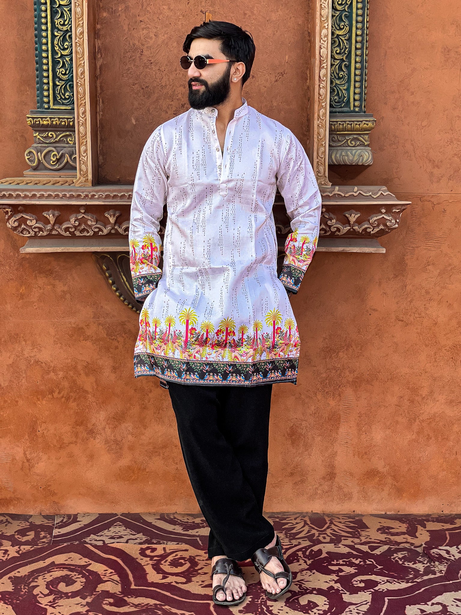 Kvach Shwet Utsav Heritage Kurta